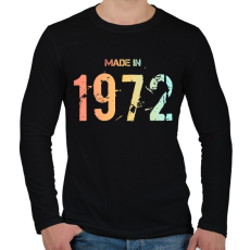 PRINTFASHION 1972 - Férfi hosszú ujjú póló - Fekete