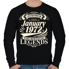 PRINTFASHION 1972 Január -  A legenda megszületett - Férfi pulóver - Fekete férfi pulóver, kardigán