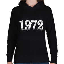 PRINTFASHION 1972 - Női kapucnis pulóver - Fekete női pulóver, kardigán