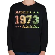 PRINTFASHION 1973 - Gyerek pulóver - Fekete gyerek pulóver, kardigán