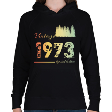 PRINTFASHION 1973 - Női kapucnis pulóver - Fekete