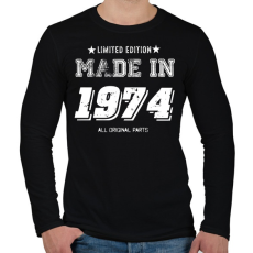 PRINTFASHION 1974 - Férfi hosszú ujjú póló - Fekete