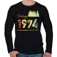 PRINTFASHION 1974 - Férfi hosszú ujjú póló - Fekete férfi póló