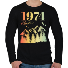 PRINTFASHION 1974 - Férfi hosszú ujjú póló - Fekete férfi póló