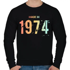 PRINTFASHION 1974 - Férfi pulóver - Fekete