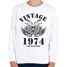 PRINTFASHION 1974 - Gyerek pulóver - Fehér gyerek pulóver, kardigán