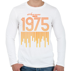 PRINTFASHION 1975 - Férfi hosszú ujjú póló - Fehér