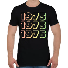 PRINTFASHION 1975 - Férfi póló - Fekete