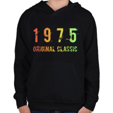 PRINTFASHION 1975 - Gyerek kapucnis pulóver - Fekete gyerek pulóver, kardigán