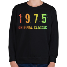 PRINTFASHION 1975 - Gyerek pulóver - Fekete