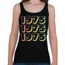 PRINTFASHION 1975 - Női atléta - Fekete női trikó