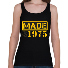 PRINTFASHION 1975 - Női atléta - Fekete női trikó