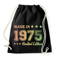 PRINTFASHION 1975 - Sportzsák, Tornazsák - Fekete tornazsák