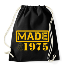 PRINTFASHION 1975 - Sportzsák, Tornazsák - Fekete tornazsák