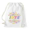 PRINTFASHION 1975 szülinap - Sportzsák, Tornazsák - Fehér