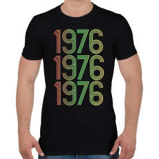 PRINTFASHION 1976 - Férfi póló - Fekete