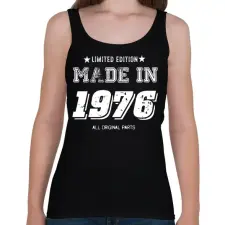 PRINTFASHION 1976 - Női atléta - Fekete női trikó