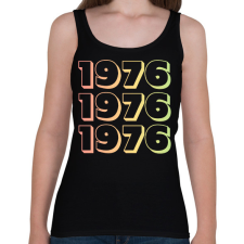 PRINTFASHION 1976 - Női atléta - Fekete női trikó