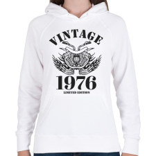 PRINTFASHION 1976 - Női kapucnis pulóver - Fehér női pulóver, kardigán