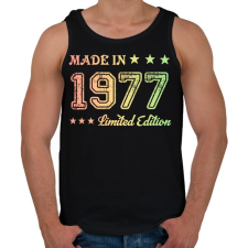 PRINTFASHION 1977 - Férfi atléta - Fekete atléta, trikó