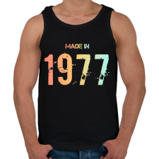 PRINTFASHION 1977 - Férfi atléta - Fekete atléta, trikó