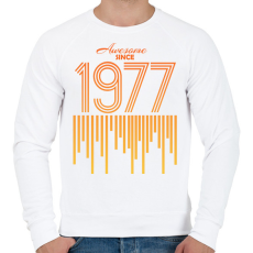 PRINTFASHION 1977 - Férfi pulóver - Fehér