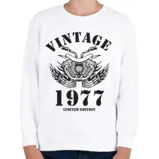 PRINTFASHION 1977 - Gyerek pulóver - Fehér gyerek pulóver, kardigán