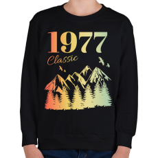 PRINTFASHION 1977 - Gyerek pulóver - Fekete