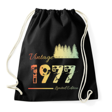 PRINTFASHION 1977 - Sportzsák, Tornazsák - Fekete tornazsák