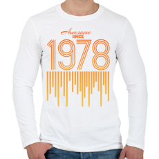 PRINTFASHION 1978 - Férfi hosszú ujjú póló - Fehér