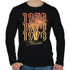 PRINTFASHION 1978 - Férfi hosszú ujjú póló - Fekete férfi póló