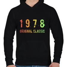 PRINTFASHION 1978 - Férfi kapucnis pulóver - Fekete férfi pulóver, kardigán