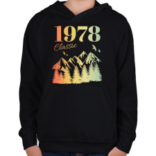 PRINTFASHION 1978 - Gyerek kapucnis pulóver - Fekete gyerek pulóver, kardigán