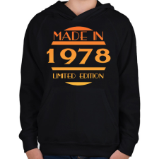 PRINTFASHION 1978 - Gyerek kapucnis pulóver - Fekete gyerek pulóver, kardigán