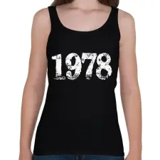 PRINTFASHION 1978 - Női atléta - Fekete női trikó