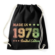 PRINTFASHION 1978 - Sportzsák, Tornazsák - Fekete tornazsák