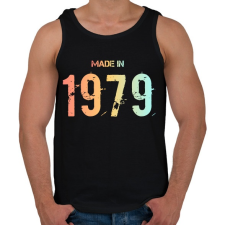 PRINTFASHION 1979 - Férfi atléta - Fekete atléta, trikó