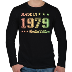 PRINTFASHION 1979 - Férfi hosszú ujjú póló - Fekete