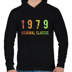 PRINTFASHION 1979 - Férfi kapucnis pulóver - Fekete