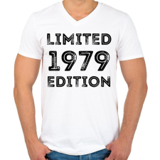 PRINTFASHION 1979 - Férfi V-nyakú póló - Fehér férfi póló