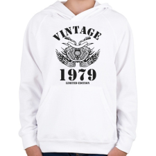 PRINTFASHION 1979 - Gyerek kapucnis pulóver - Fehér gyerek pulóver, kardigán