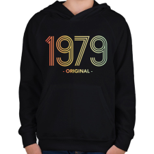 PRINTFASHION 1979 - Gyerek kapucnis pulóver - Fekete gyerek pulóver, kardigán