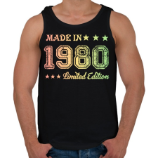 PRINTFASHION 1980 - Férfi atléta - Fekete atléta, trikó