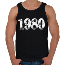 PRINTFASHION 1980 - Férfi atléta - Fekete atléta, trikó