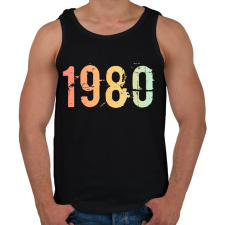 PRINTFASHION 1980 - Férfi atléta - Fekete atléta, trikó