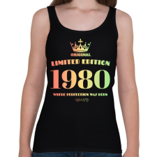 PRINTFASHION 1980 - Női atléta - Fekete női trikó