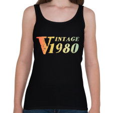 PRINTFASHION 1980 - Női atléta - Fekete női trikó