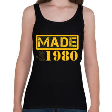 PRINTFASHION 1980 - Női atléta - Fekete női trikó