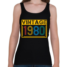 PRINTFASHION 1980 - Női atléta - Fekete női trikó