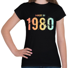 PRINTFASHION 1980 - Női póló - Fekete női póló